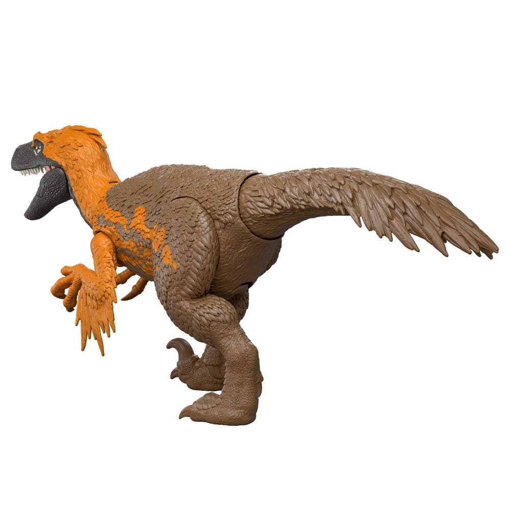 Mattel Utahraptor 12-inch figure fits small hands.