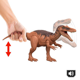 Mattel Jurassic World Rebirth Wild Roar Baryonyx with movable joints for dynamic poses