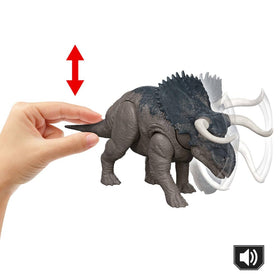 Mattel Nasutoceratops movable joints enable lifelike poses and action