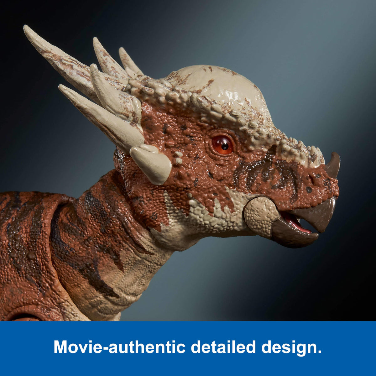 Posable tail and sturdy build support scene recreations.