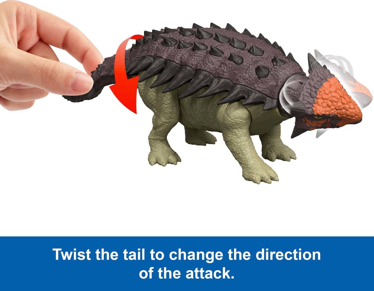Detailed sculpt and texture on the Wild Roar Ankylosaurus