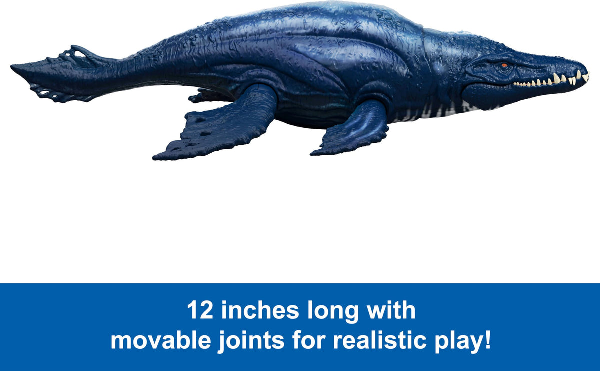 Mattel Jurassic World Wild Roar Brachauchenius 12-4-inch size for display