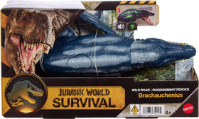 Mattel Jurassic World Wild Roar Brachauchenius aquatic dinosaur for imaginative battles