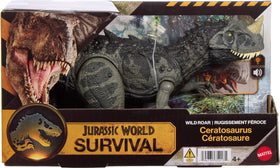 Large 12-inch Ceratosaurus figure ideal for shelf display and play.