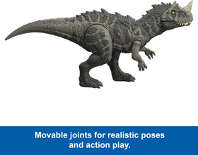 Detailed Ceratosaurus figure with poseable joints for flexible storytelling.