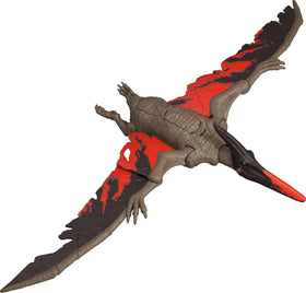 Mattel Jurassic World Wild Roar figure front view for display and imaginative play.