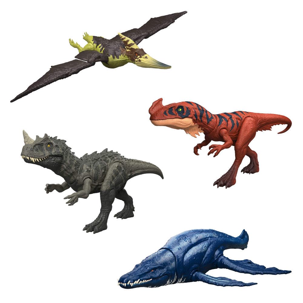 Mattel Jurassic World Wild Roar Pteranodon scan code enables digital play