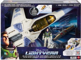 Mattel Lightyear pop-down landing gear for stable display and pretend flight