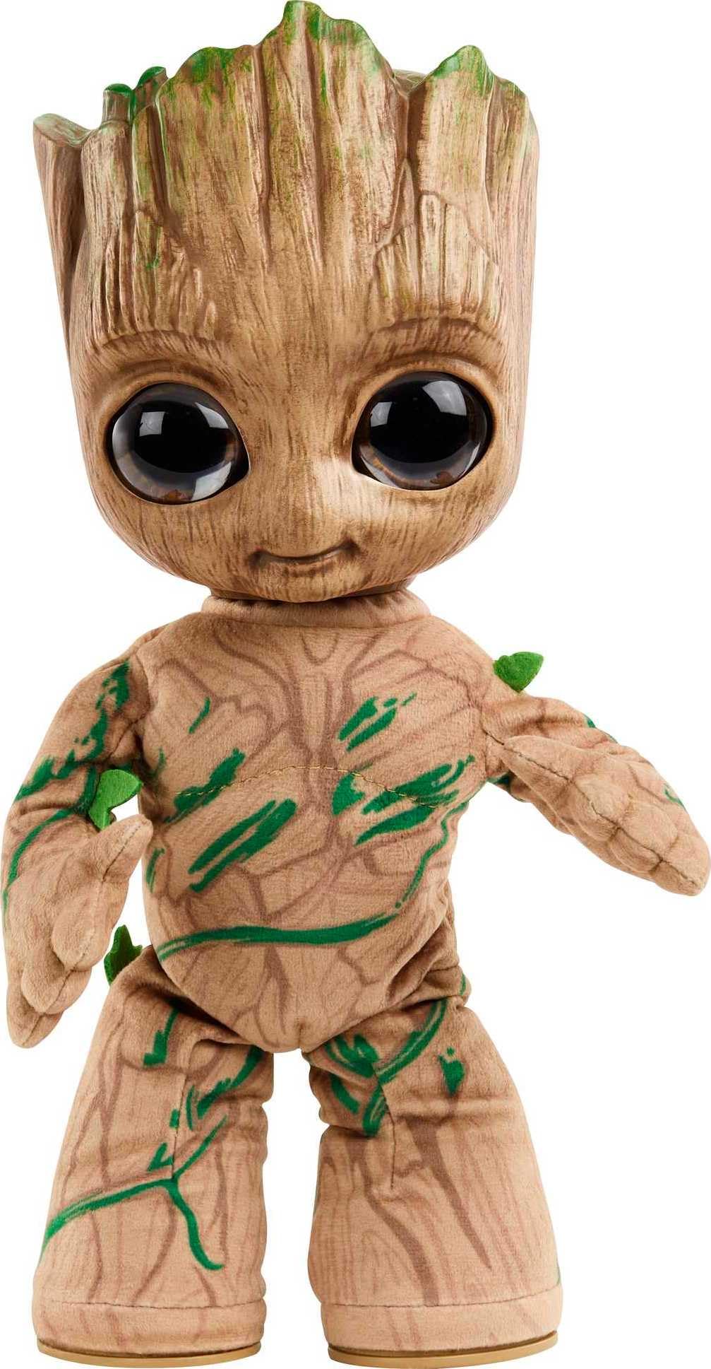 Mattel Marvel Groovin' Groot dancing figure brings movement to dynamic pretend play