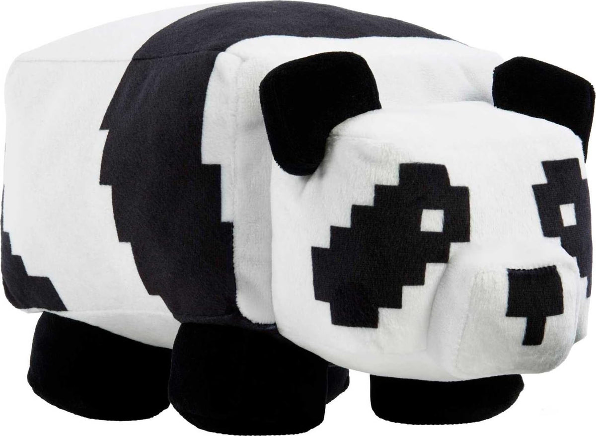 Mattel Minecraft Basic Panda Plush, 8-inch height, ideal for hugs and play.