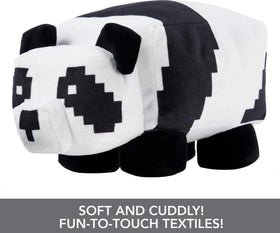 Pixelated details on Mattel Minecraft Panda Plush add collectible appeal.