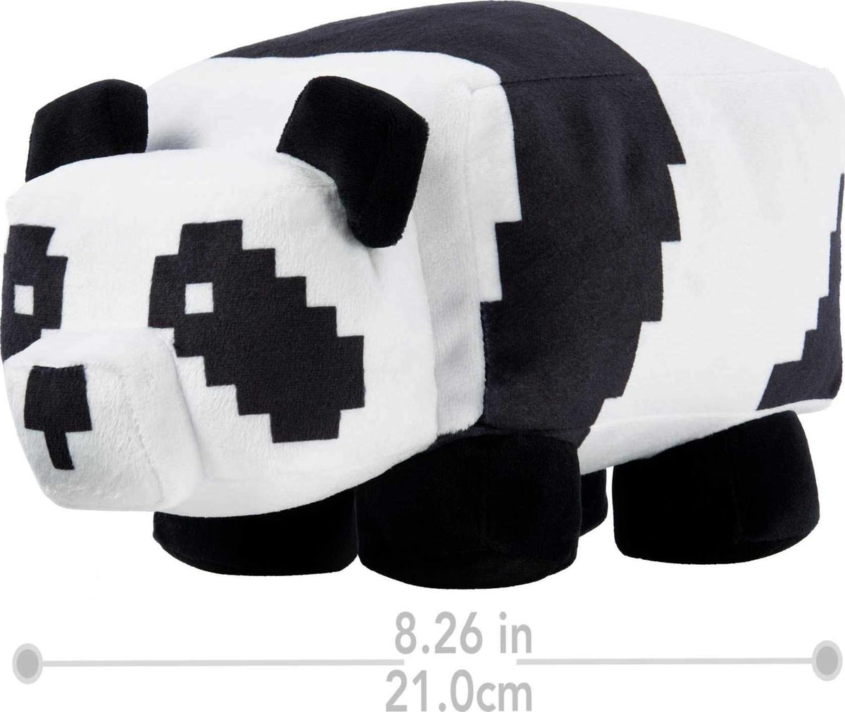 Soft textiles on Mattel Minecraft Panda Plush offer extra snuggly comfort.