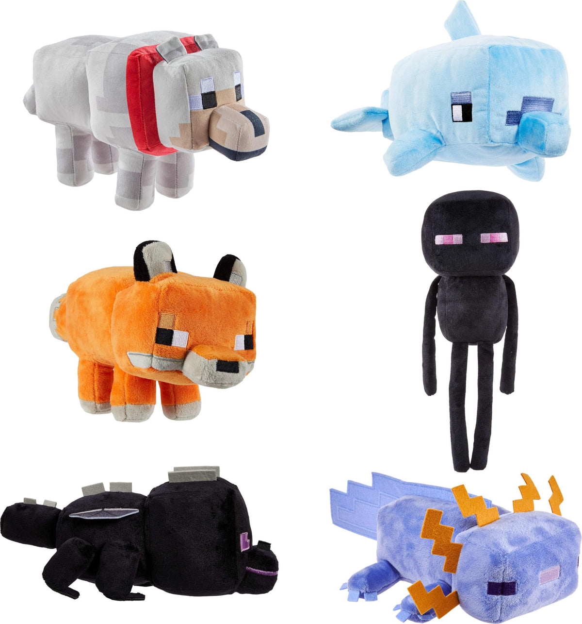 Mattel Minecraft blue axolotl plush is perfect for travel and cuddles.