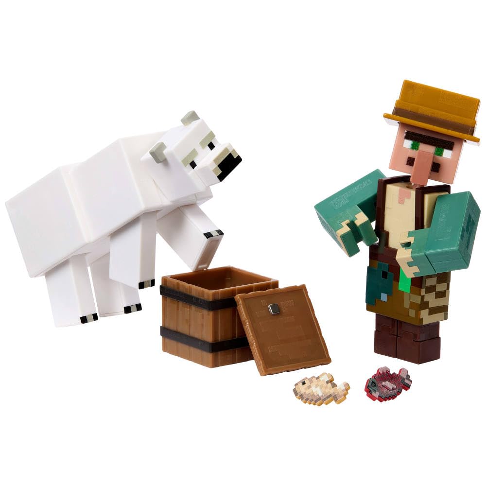 Minecraft characters in varied colors from Mattel for fans 6+