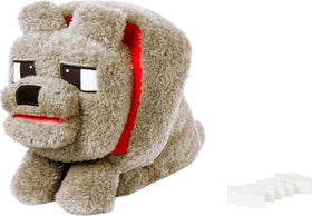 Dennis Wolf plush measures 12 inches for home or travel cuddles.