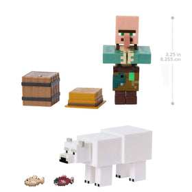 Mattel Minecraft 3.25-inch scale figures for shelf display