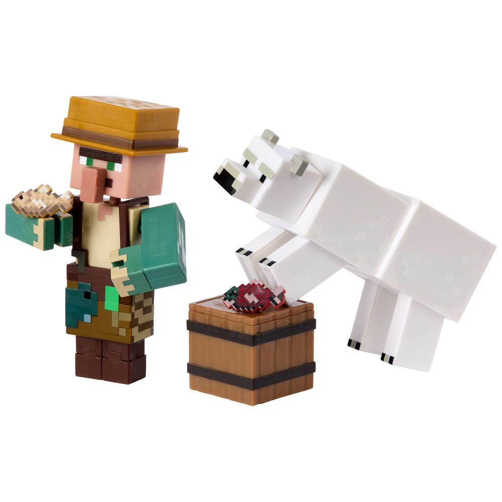 Figures with matching weapon for imaginative adventures
