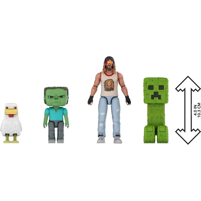 Mattel Minecraft Movie Creeper figure for action-packed battles and scene recreations