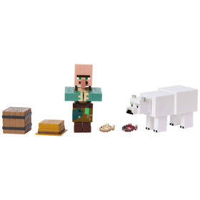 Standard Mattel Minecraft figure with movable joints for poses
