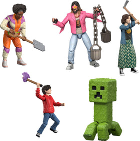 Mattel Minecraft Ultimate Movie Pack creeper glow-in-the-dark figure glows for atmosphere