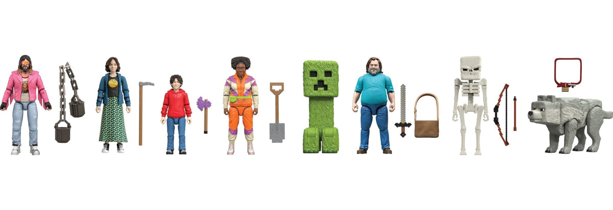 Mattel Minecraft Ultimate Movie Pack Dennis the Wolf figure adds friendly dynamic play
