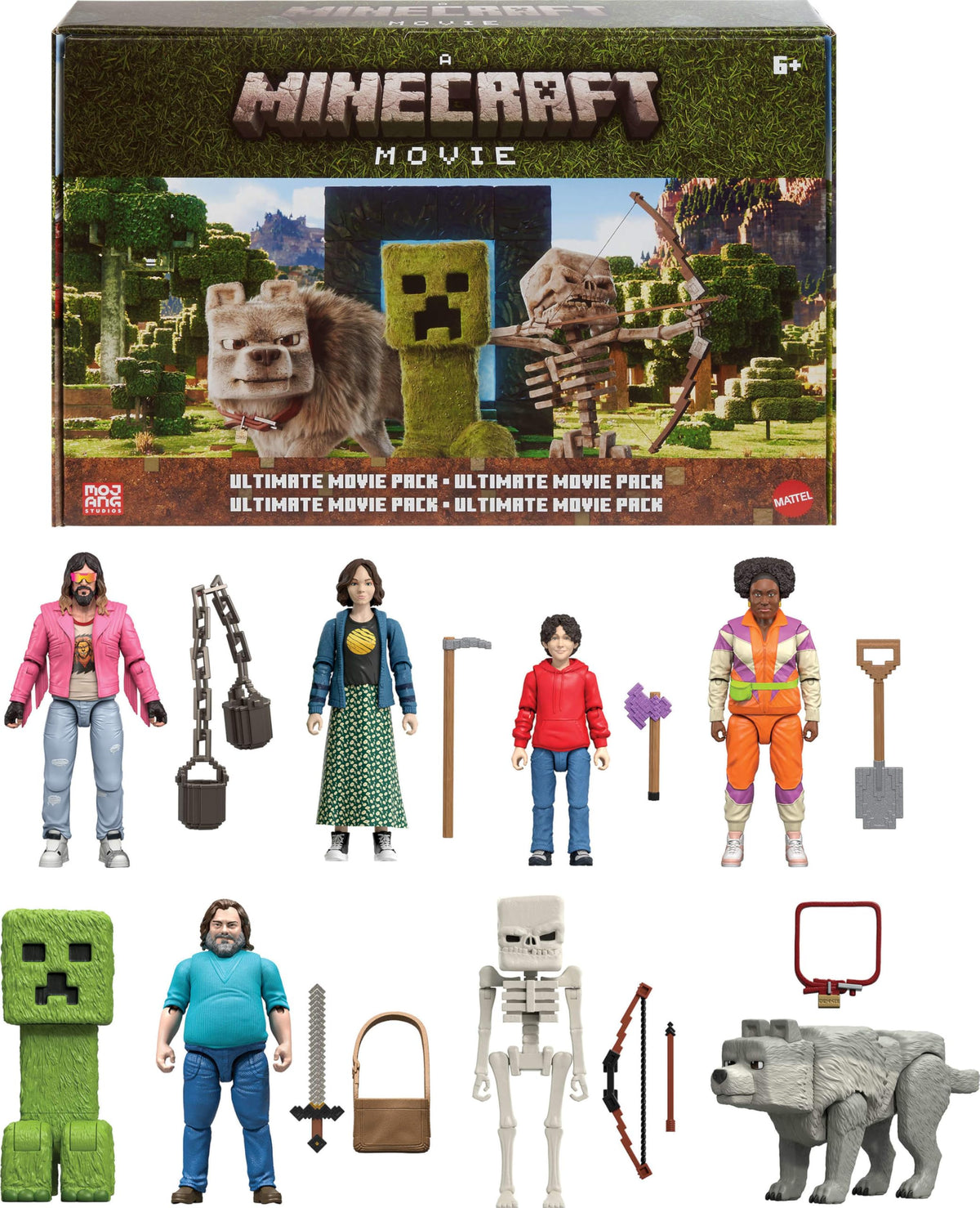 Mattel Minecraft Ultimate Movie Pack Steve figure for imaginative play and display