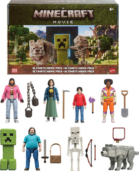 Mattel Minecraft Ultimate Movie Pack Steve figure for imaginative play and display