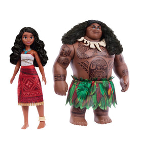 Mattel Moana and Maui removable outfits boost mix-and-match play.
