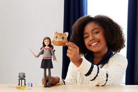 Mattel Hermione Granger doll with cauldron for pretend potion brewing