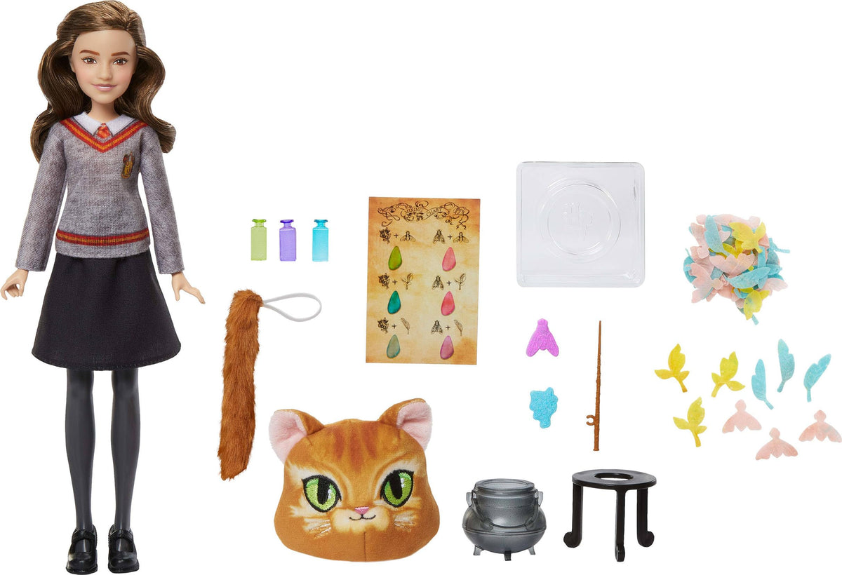 Mattel Hermione Granger Polyjuice Potions doll with wand for imaginative play
