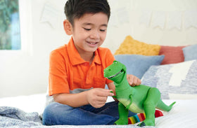 Rex head-turn action captures the iconic Toy Story character