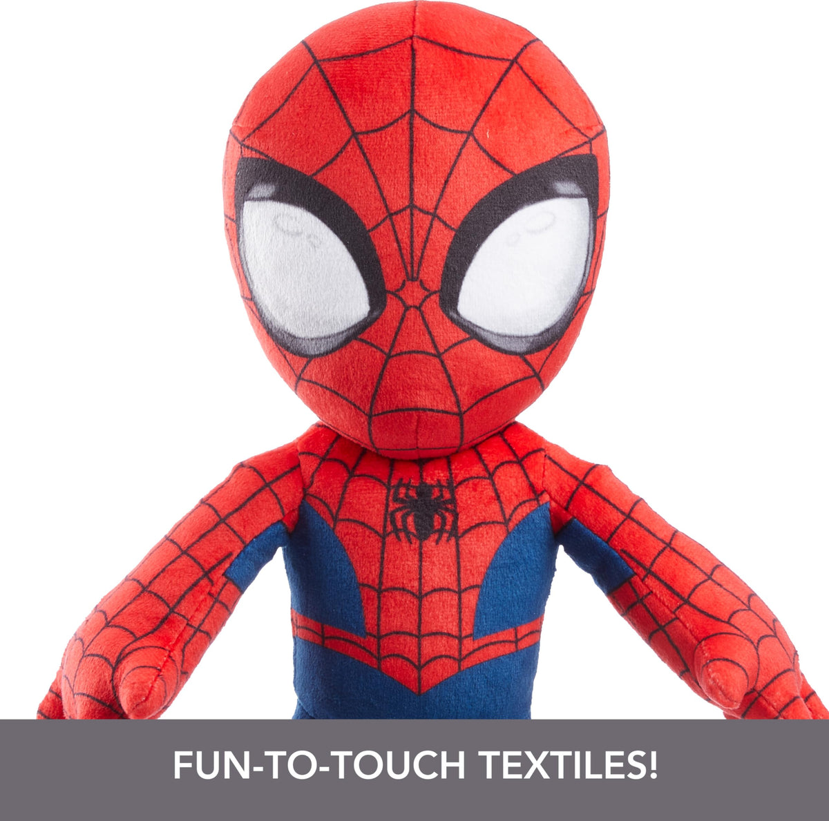 Mattel Spider-Man Plush Talkers printed graphics capture his signature look.