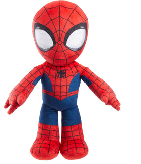 Mattel Spider-Man Plush Talkers front view, a cuddly hero for playtime and display.