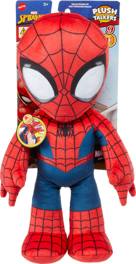 Mattel Spider-Man Plush Talkers soft toy for cuddling and imaginative play.