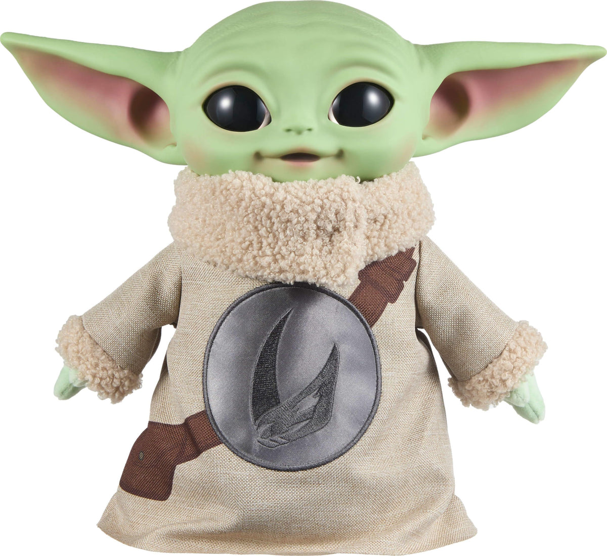 Mattel Grogu 11-inch plush with soft body for cuddling and display.