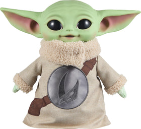 Mattel Grogu 11-inch plush with soft body for cuddling and display.