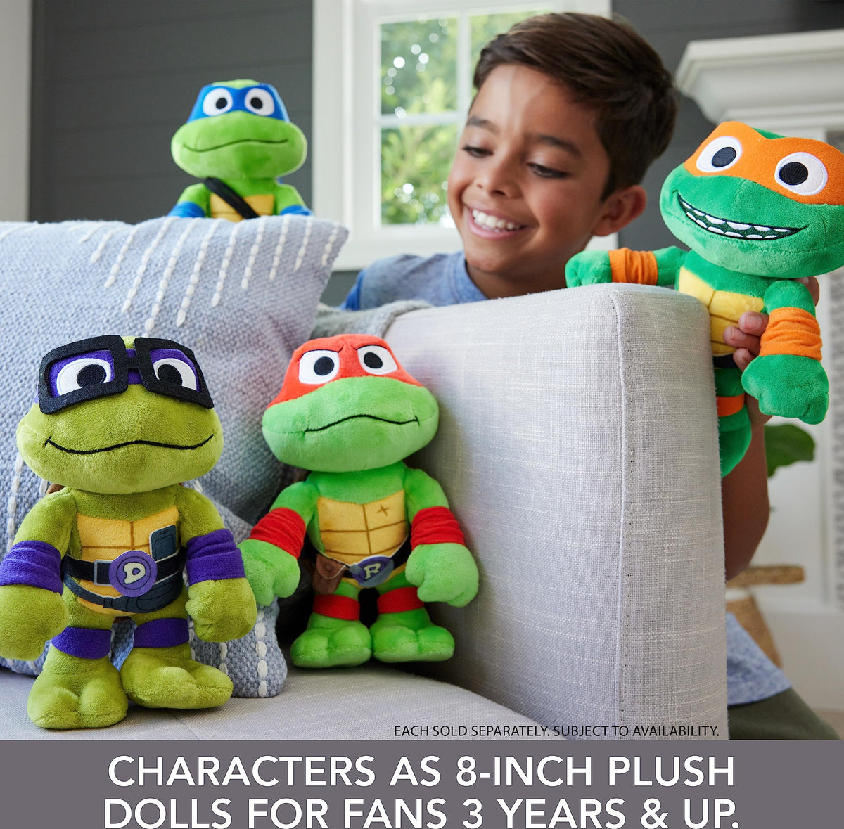 Mattel TMNT Mutant Mayhem Donatello plush 8-inch perfect for calm evenings and playtime.
