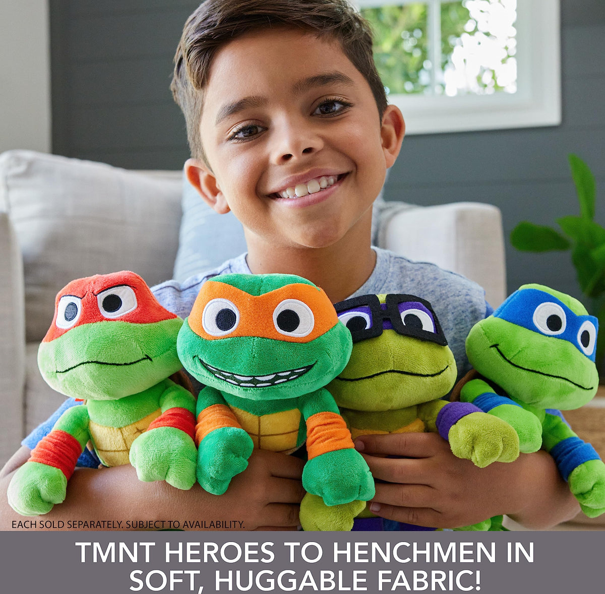 Mattel TMNT Mutant Mayhem Michelangelo plush 8-inch ideal for hugs and storytelling.
