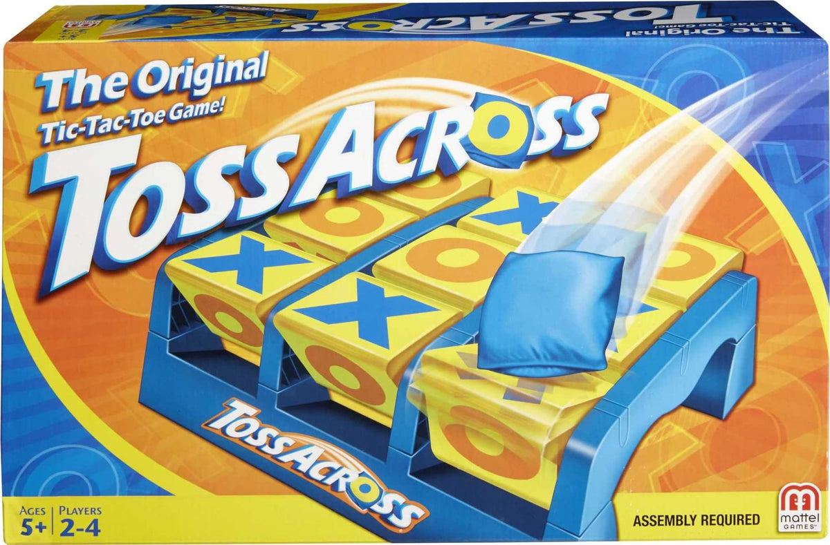 Mattel Games Toss Across game box ready for quick family play