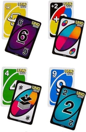 Dynamic action cards from Mattel Uno No Mercy shake up strategy during game night