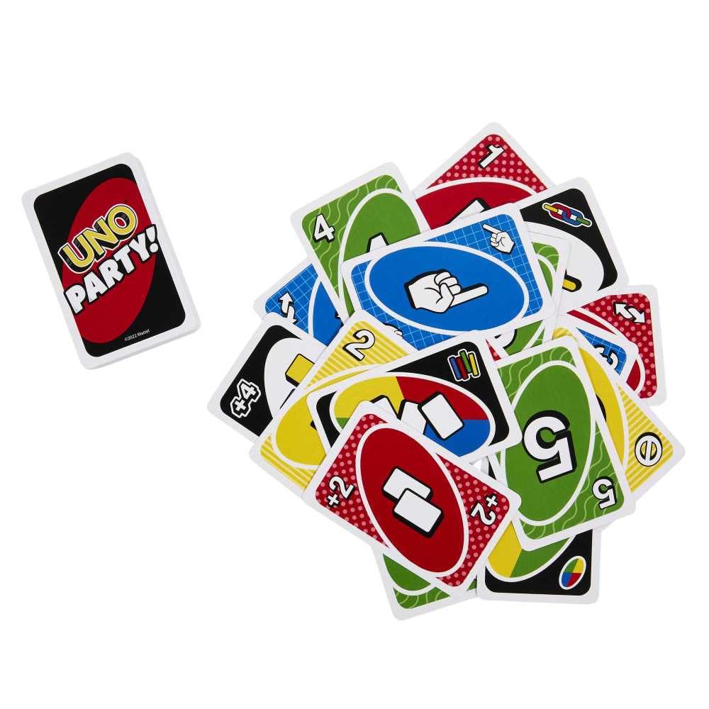Mattel UNO Party Card Game table setup encourages inclusive, social play.