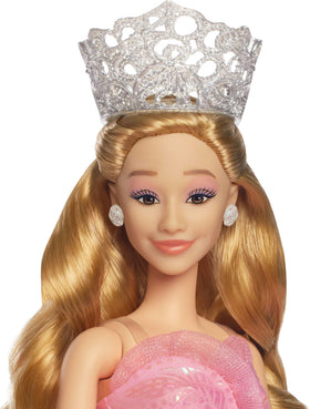 Mattel Wicked Glinda ballgown features iridescent detail for sparkling play
