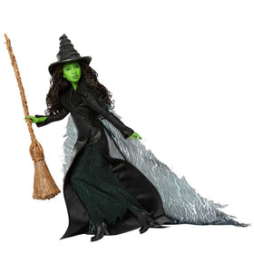 Boots with textured detailing complete Elphaba's ensemble.