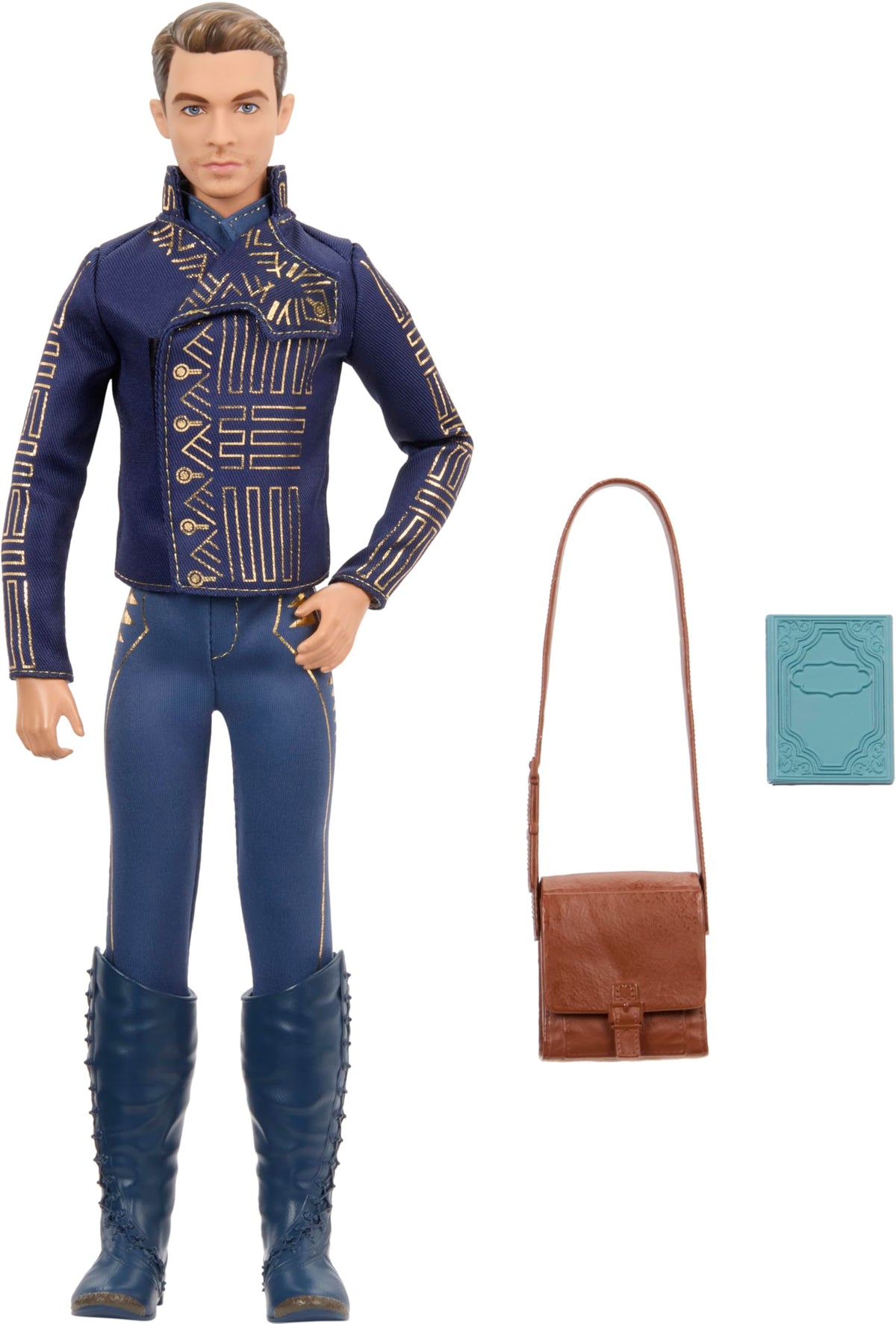 Mattel Wicked Fiyero fashion doll packaging and accessories for display or gifting.