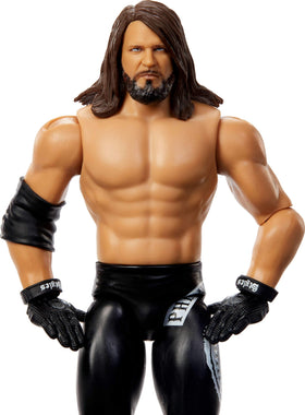 Mattel WWE AJ Styles 10-point articulation supports dynamic posing and action recreation.