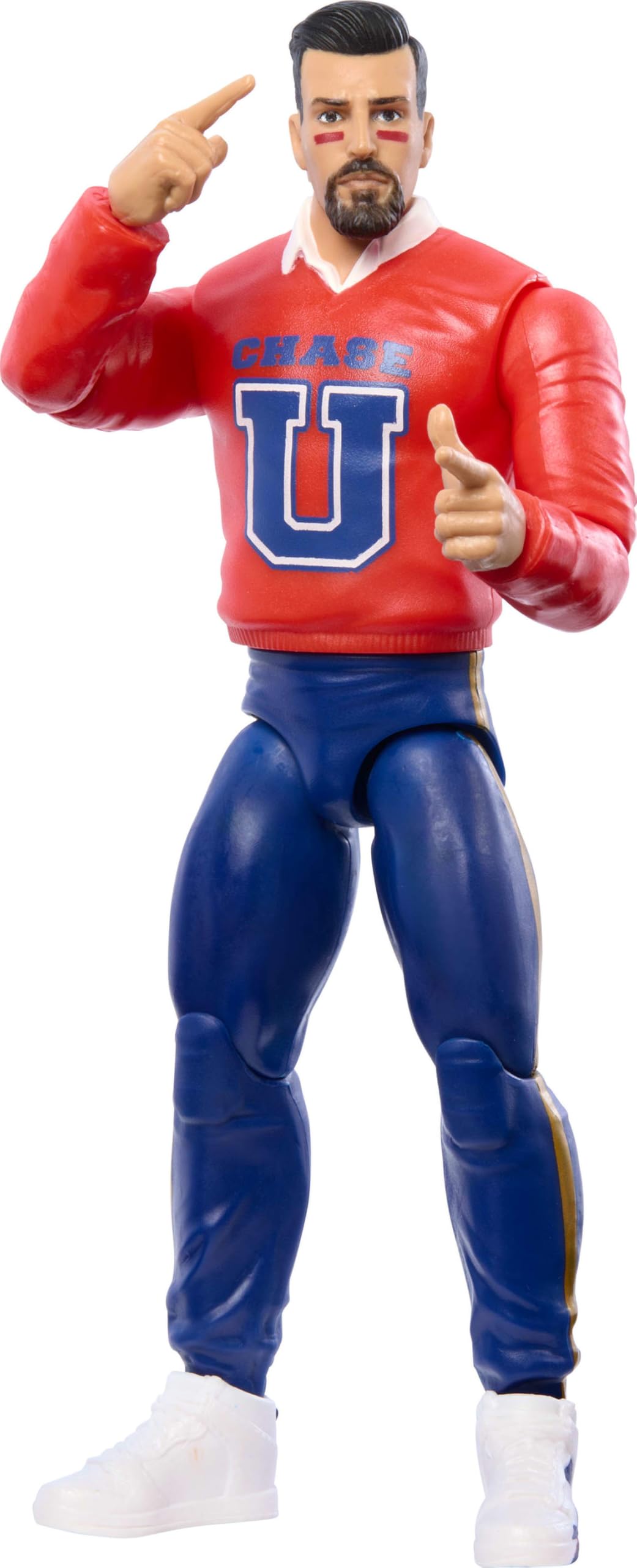 Mattel WWE Andre Chase figure stands at 6-inch scale for collection.