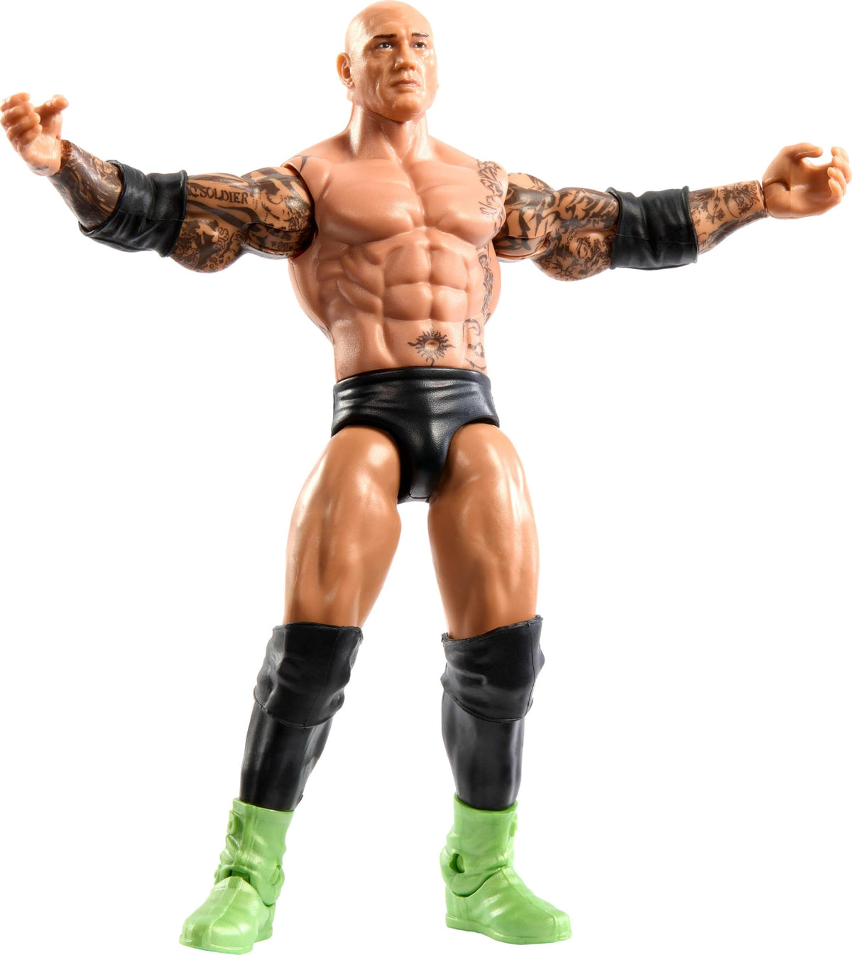 Mattel WWE Batista ring gear details for authentic on-camera look