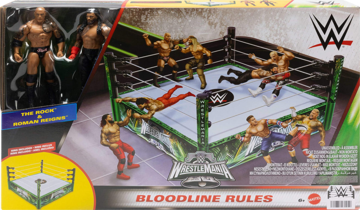 Mattel WWE Bloodline Playset ideal for display and imaginative wrestling