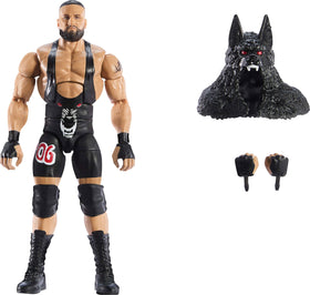 Mattel WWE Bron Breakker figure front view with vivid TrueFX detail for display