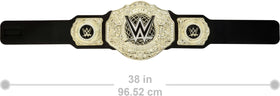 Mattel WWE Championship Title emblem detail with authentic ring-ready accents